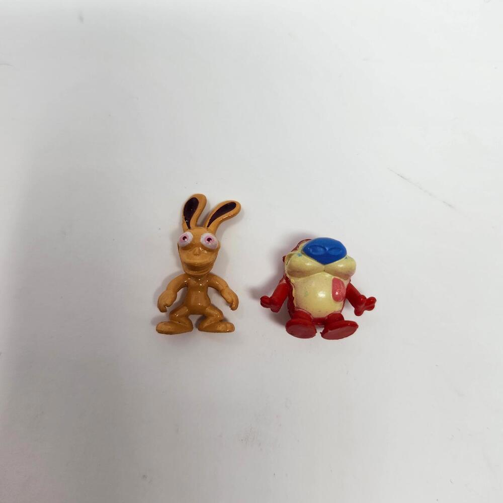 Nickelodeon Ren and Stimpy Mini Figures 90s Vintage Collectible Toys